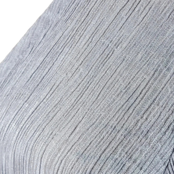 WILLOW AND JAYE Women's Embroidered Floral Mesh Crepe Cardigan Size Large Gray - Picture 4 of 16